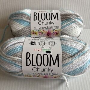Premier‎ Bloom Chunky Yarn- Bluebell - 2 Pack Same Dye Lot #6633